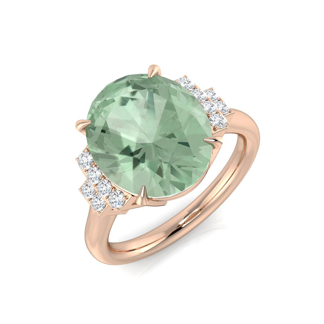 Oval Gemstone Ring