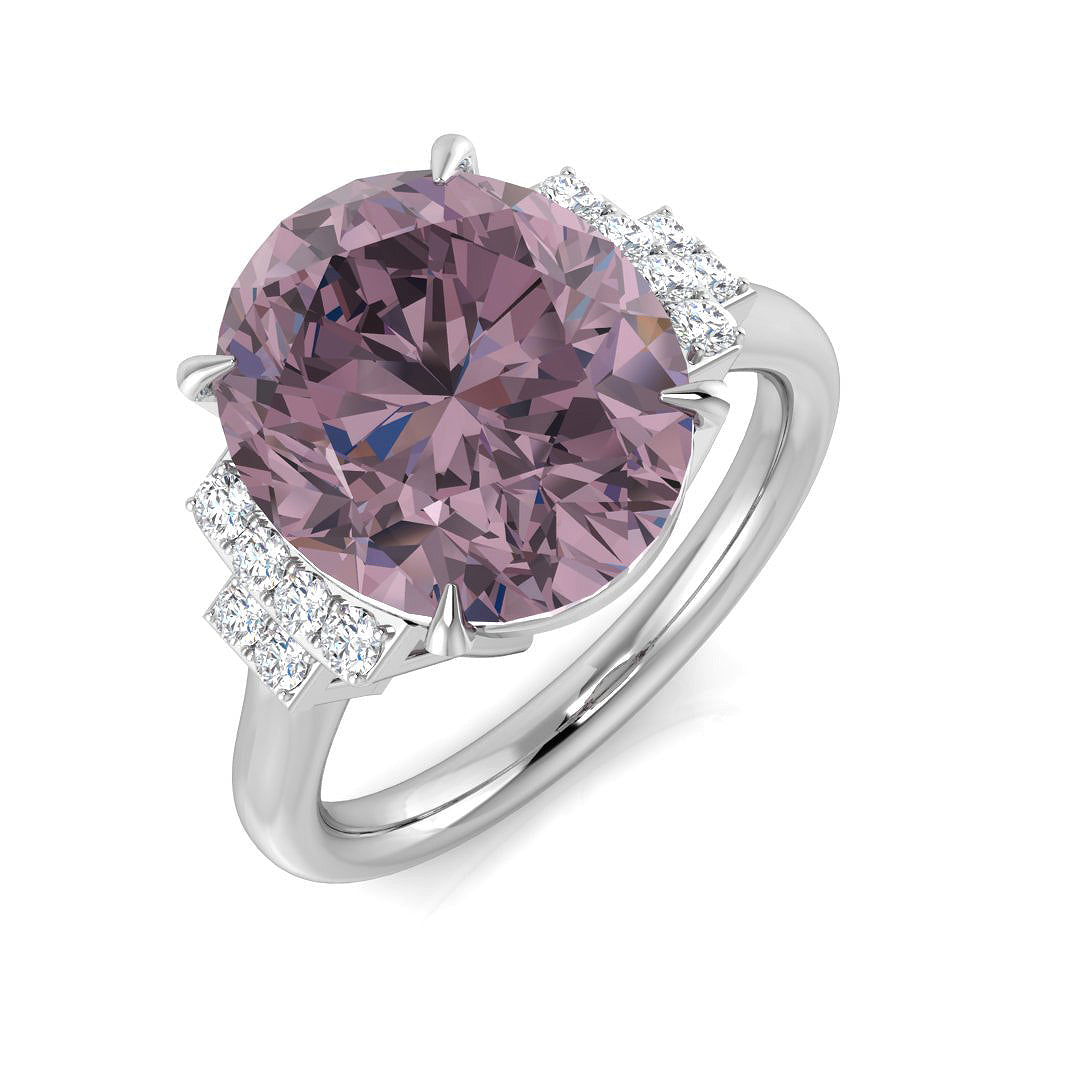 Oval Gemstone Ring