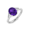 Oval Gemstone Ring