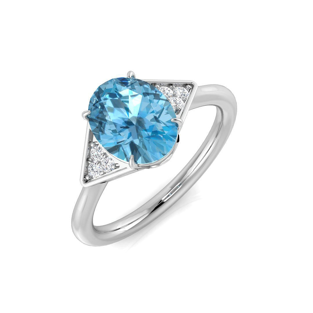 Oval Gemstone Ring