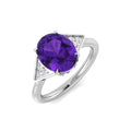 Oval Gemstone Ring