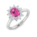 Oval Pink Sapphire Ring