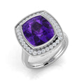 Cushion Gemstone Ring