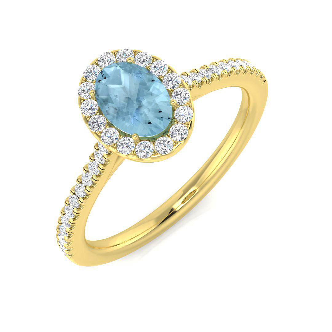 Oval Gemstone Ring