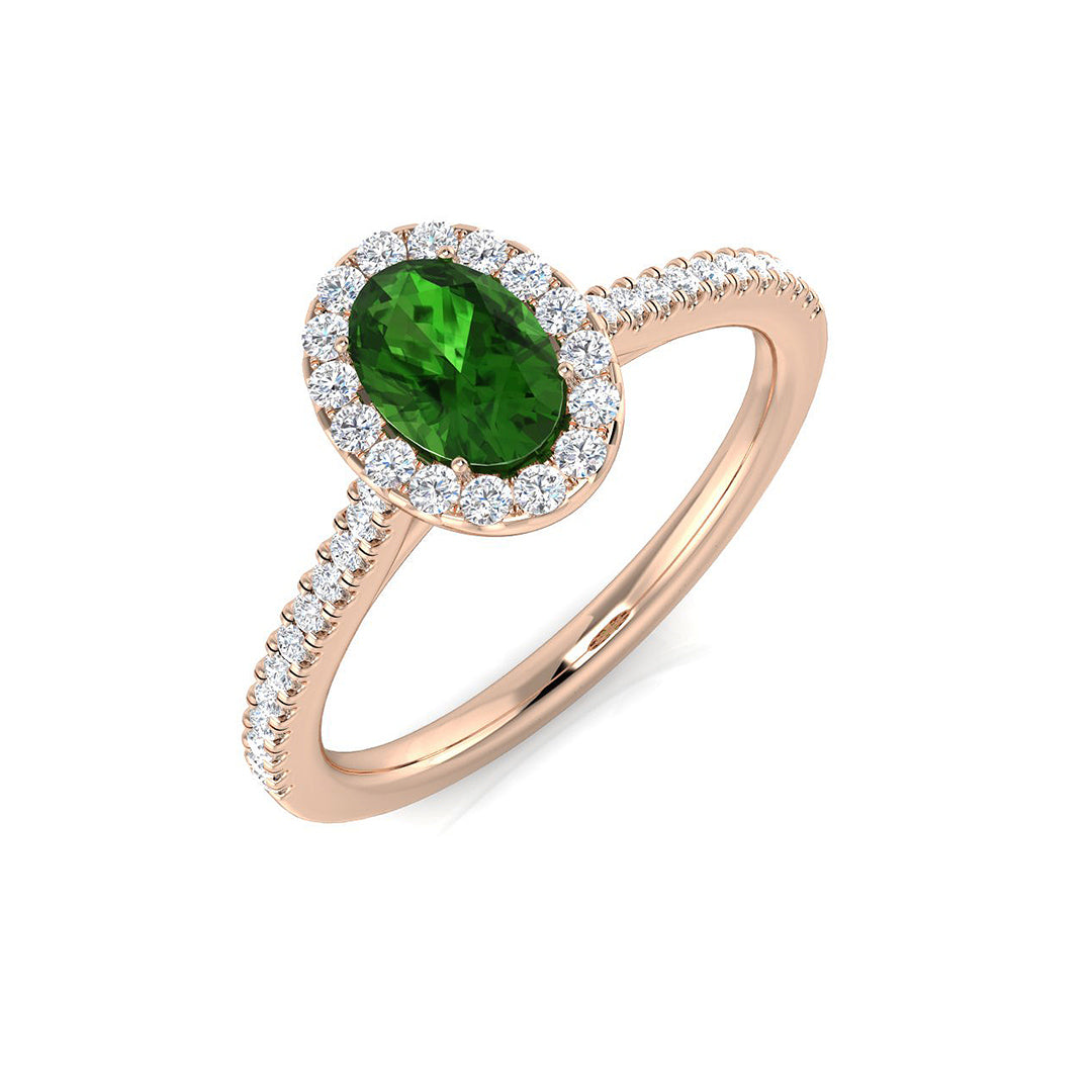 Oval Gemstone Ring