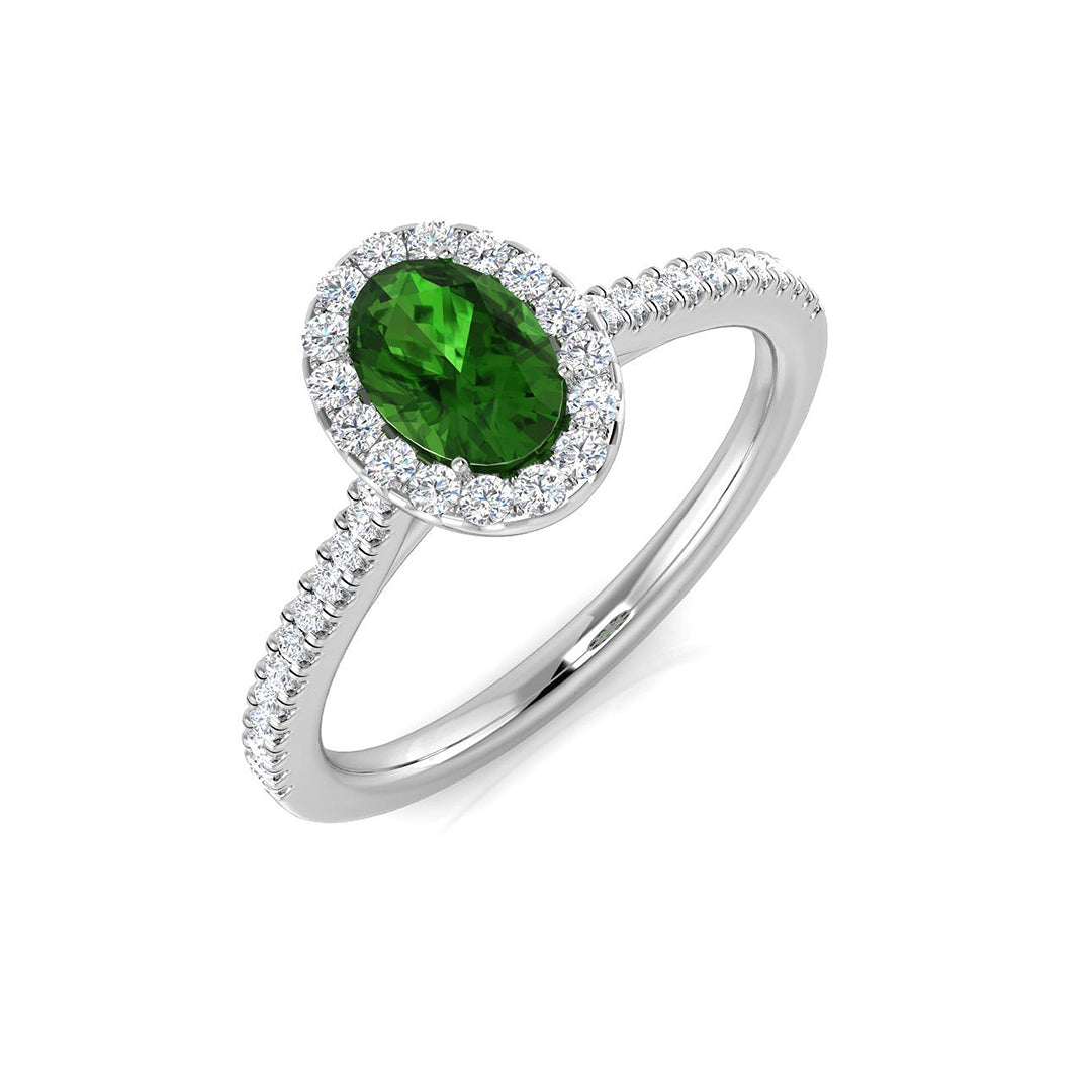 Oval Gemstone Ring