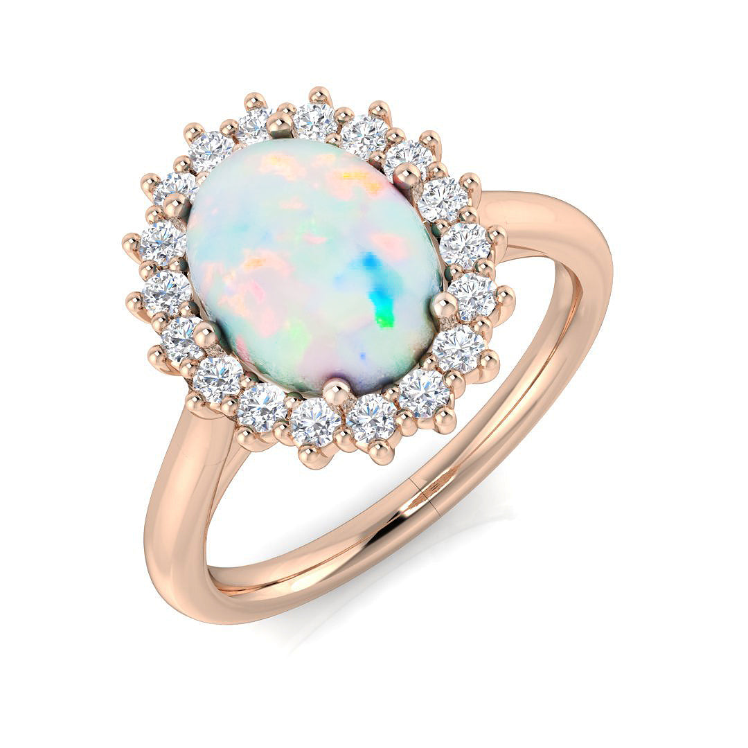 Oval Opal Ring