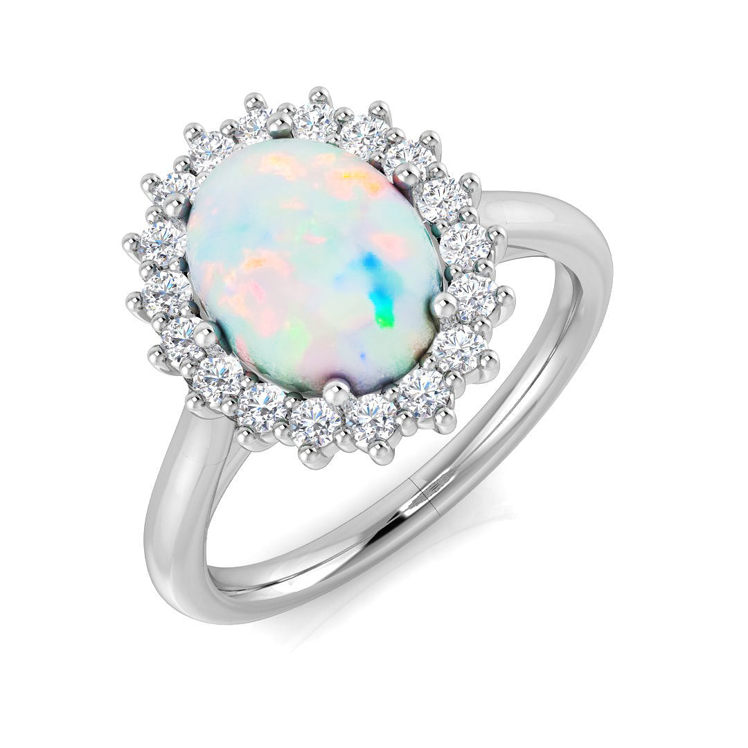 Oval Opal Ring