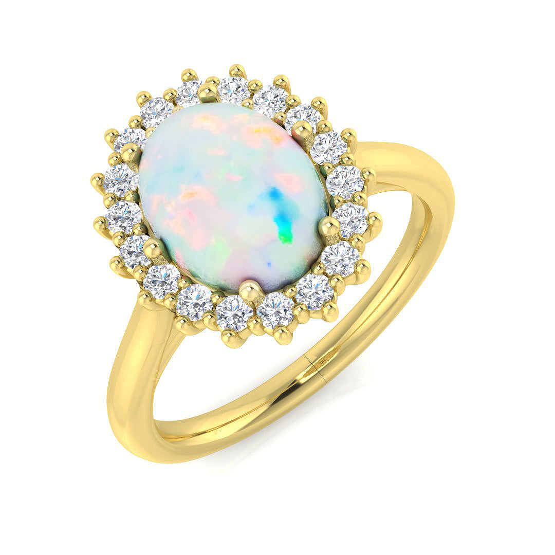 Oval Opal Ring