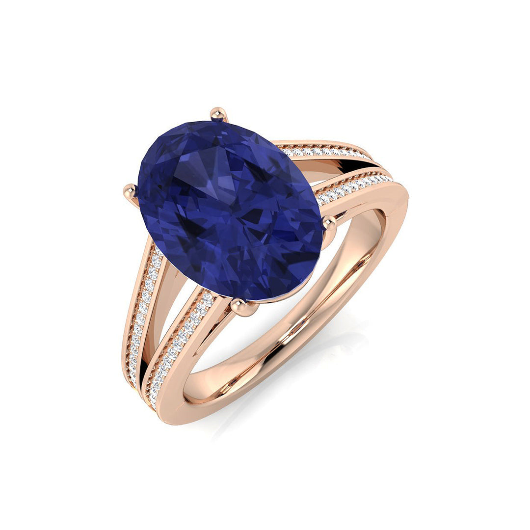Oval Tanzanite Ring