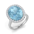 Oval Aquamarine Ring