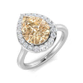 Pear Morganite Ring