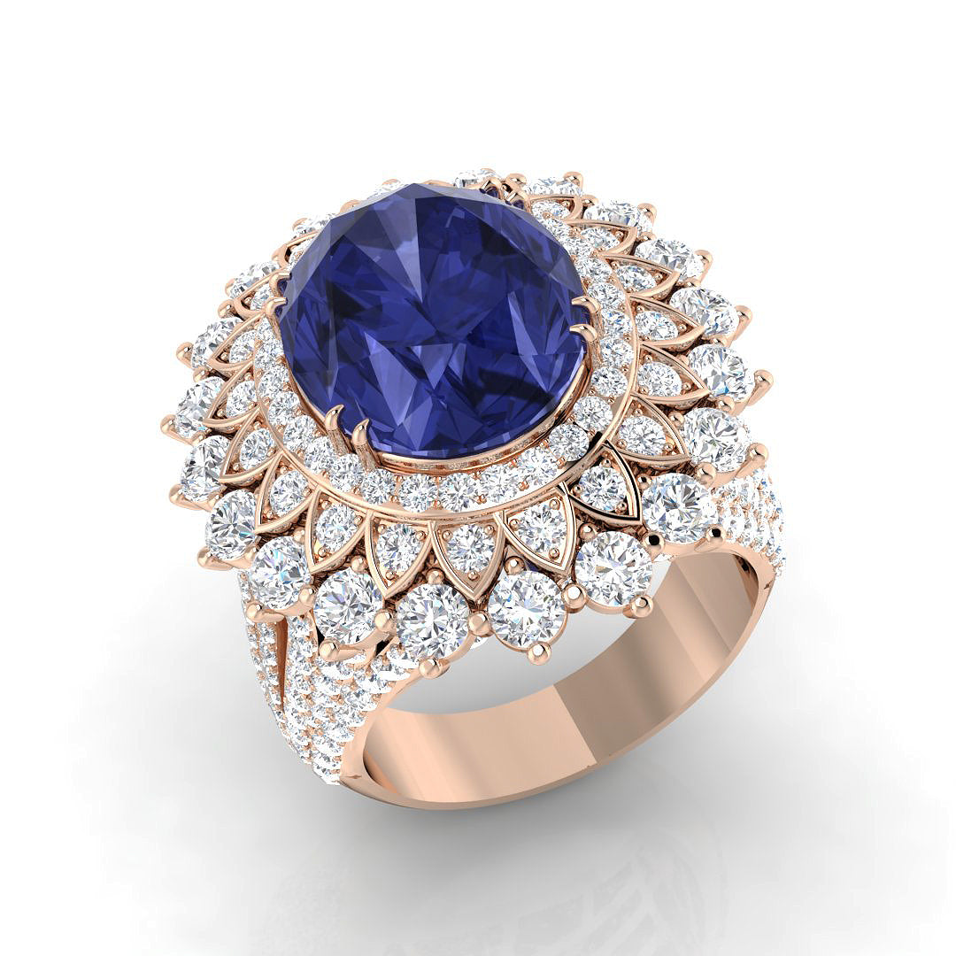 Oval Tanzanite Ring