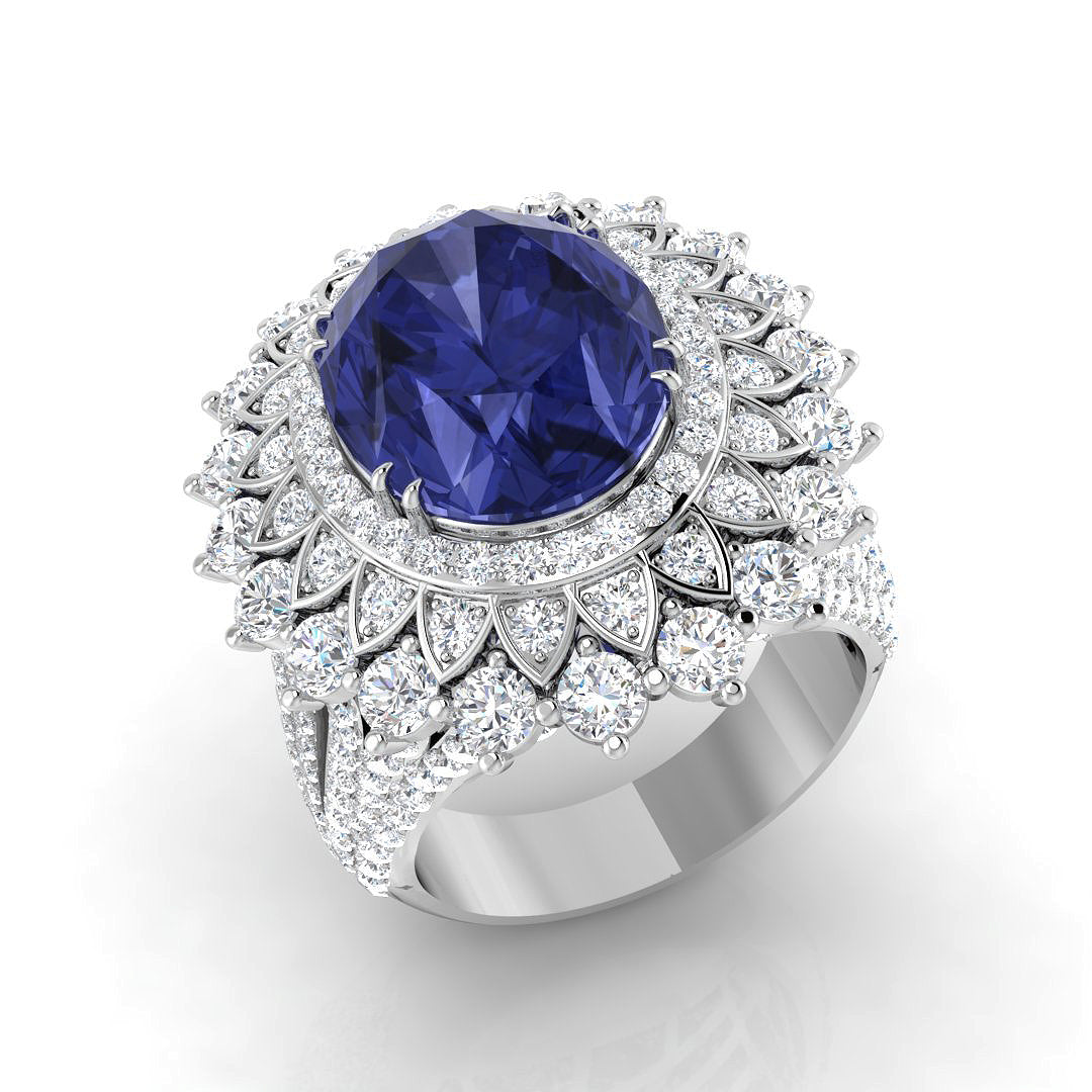 Oval Tanzanite Ring
