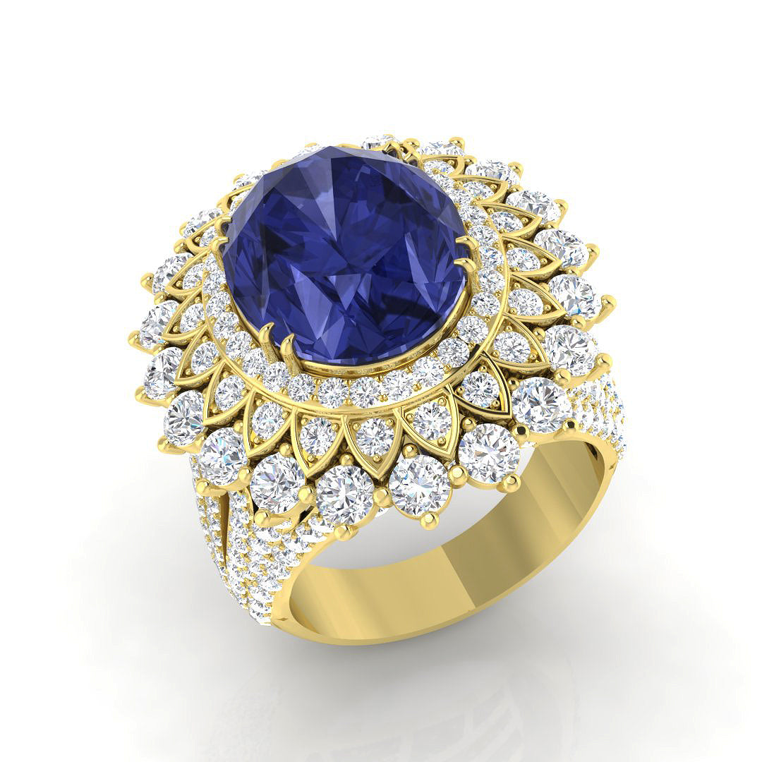 Oval Tanzanite Ring
