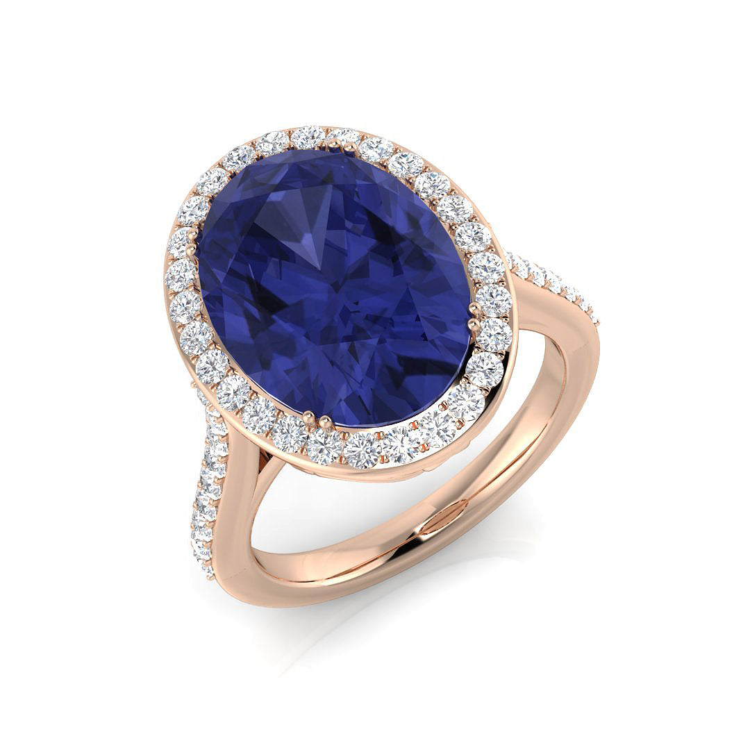 Oval Tanzanite Ring