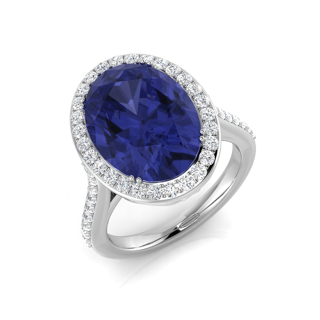 Oval Tanzanite Ring