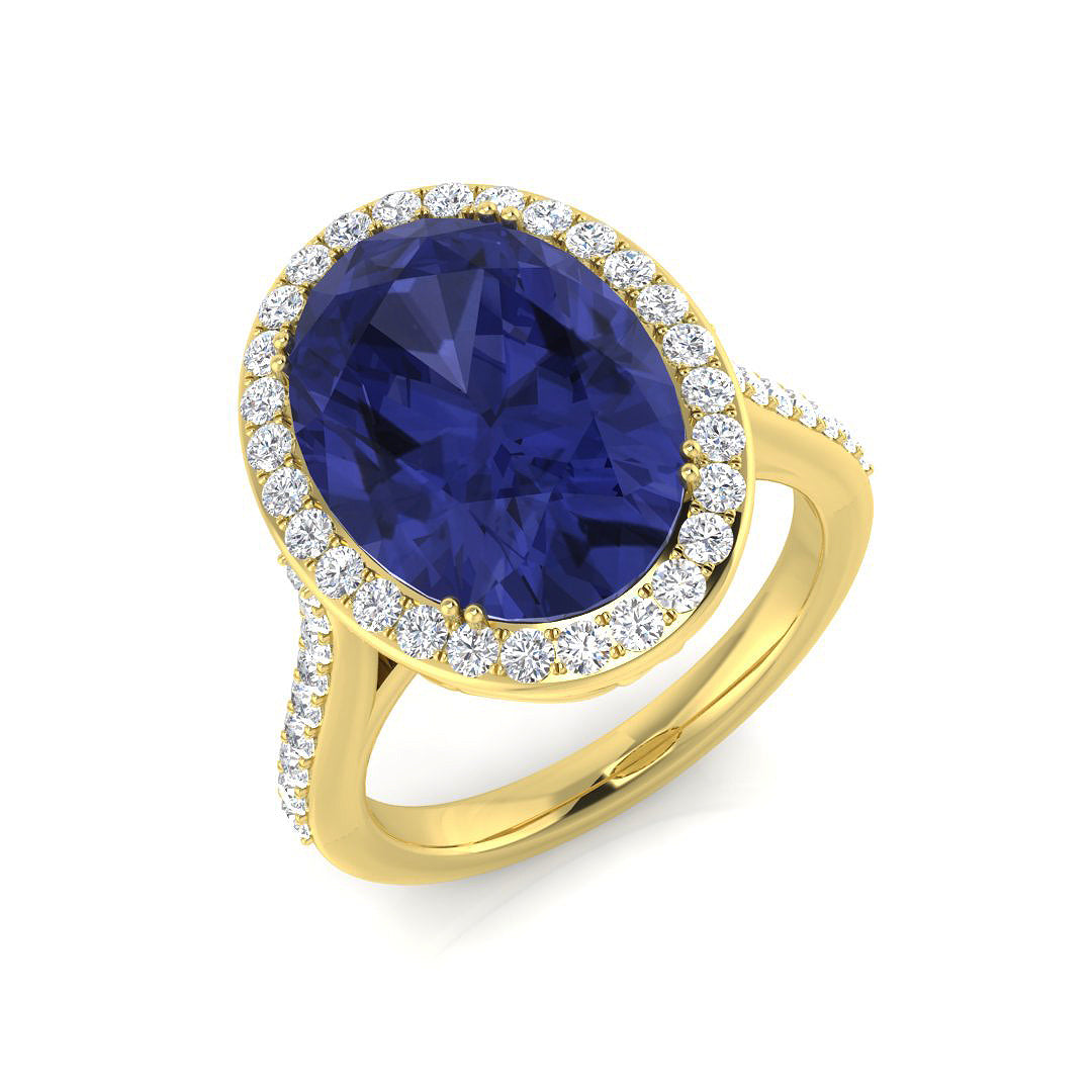 Oval Tanzanite Ring