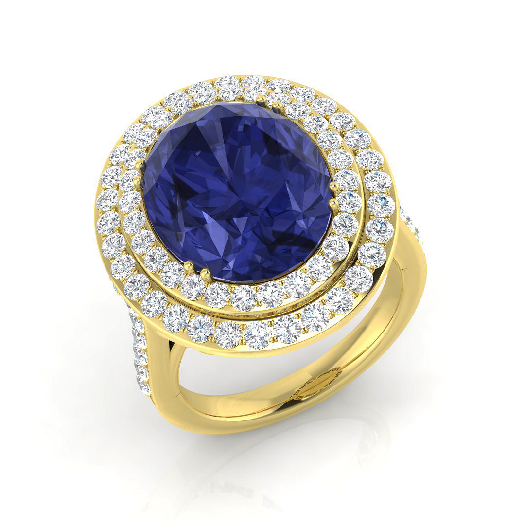 Oval Tanzanite Ring
