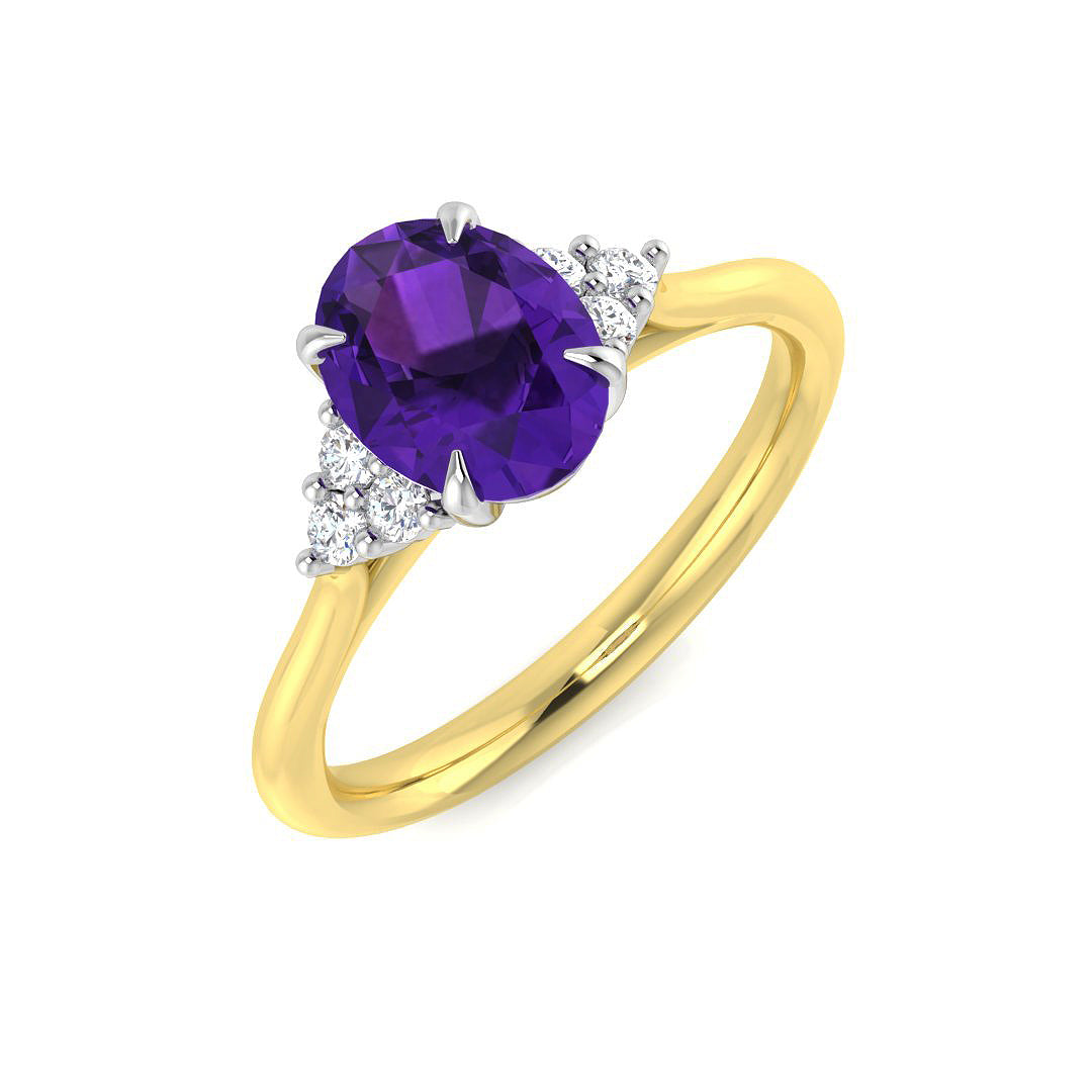 Oval Gemstone Ring