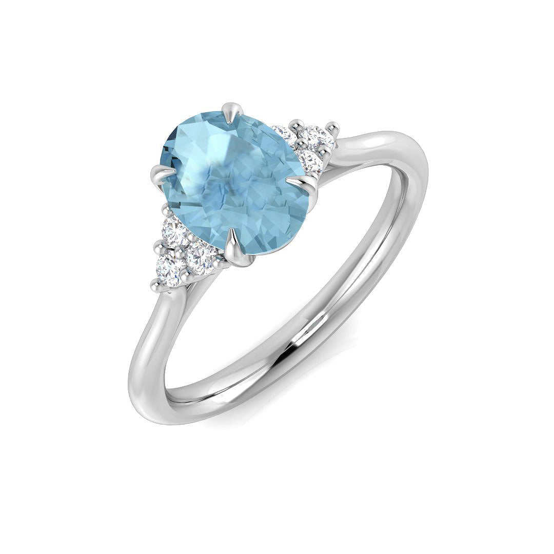 Oval Gemstone Ring