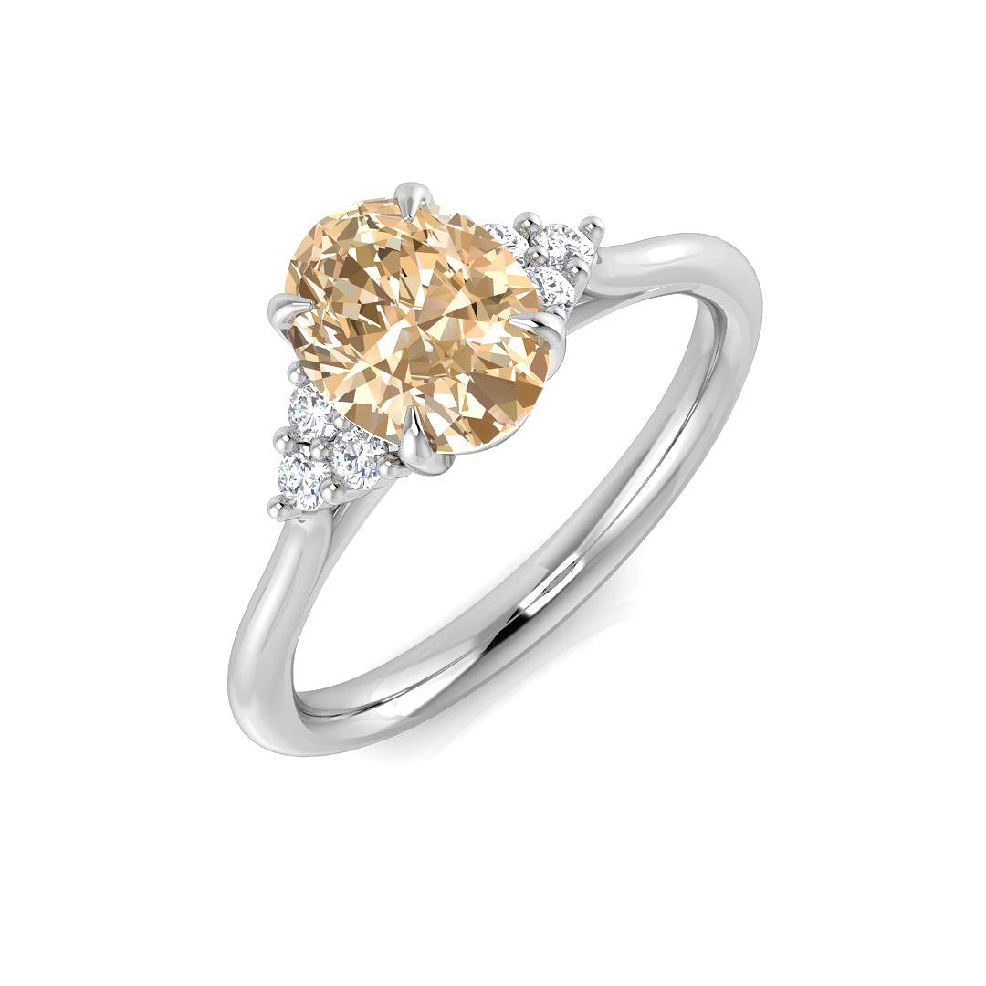 Oval Gemstone Ring