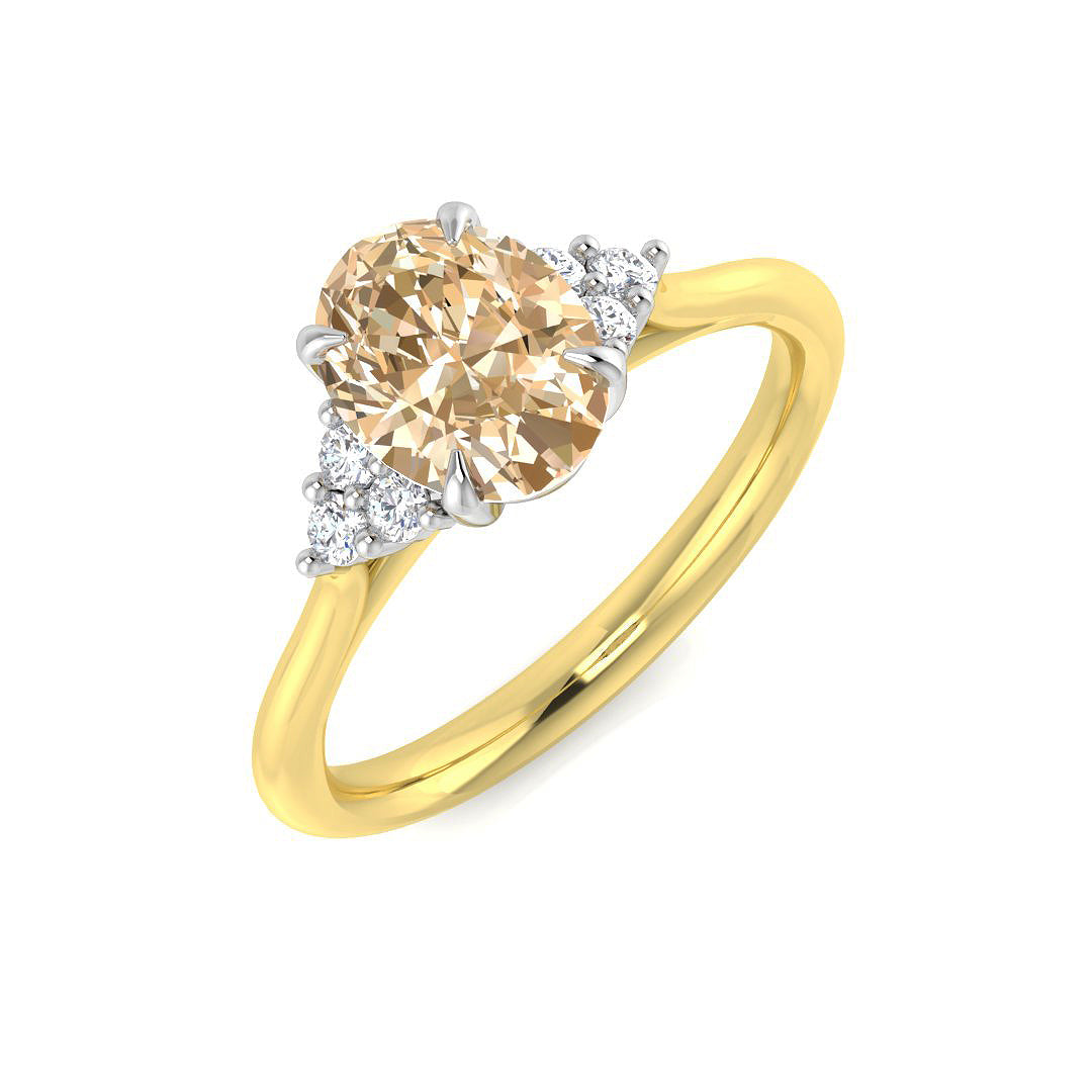 Oval Gemstone Ring