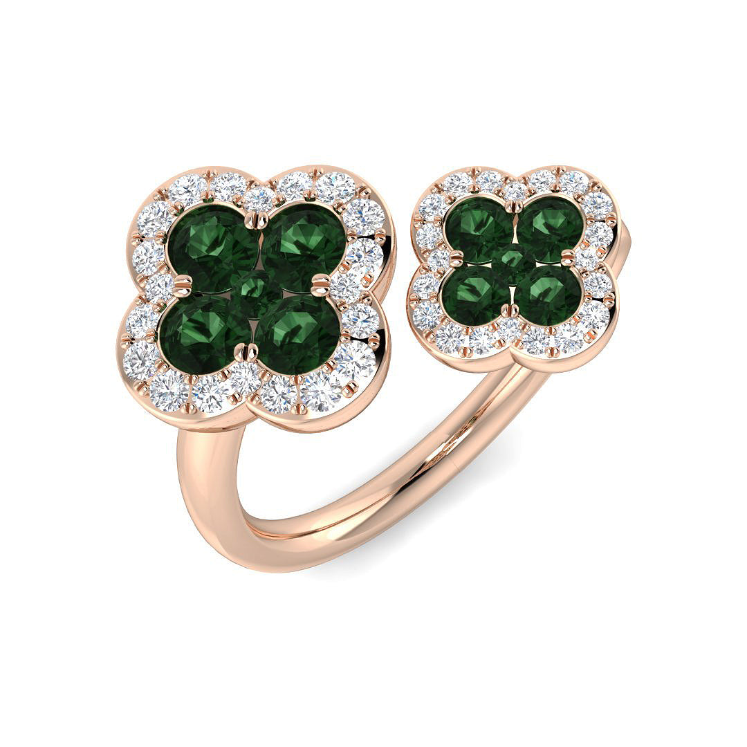 Round Tsavorite Ring