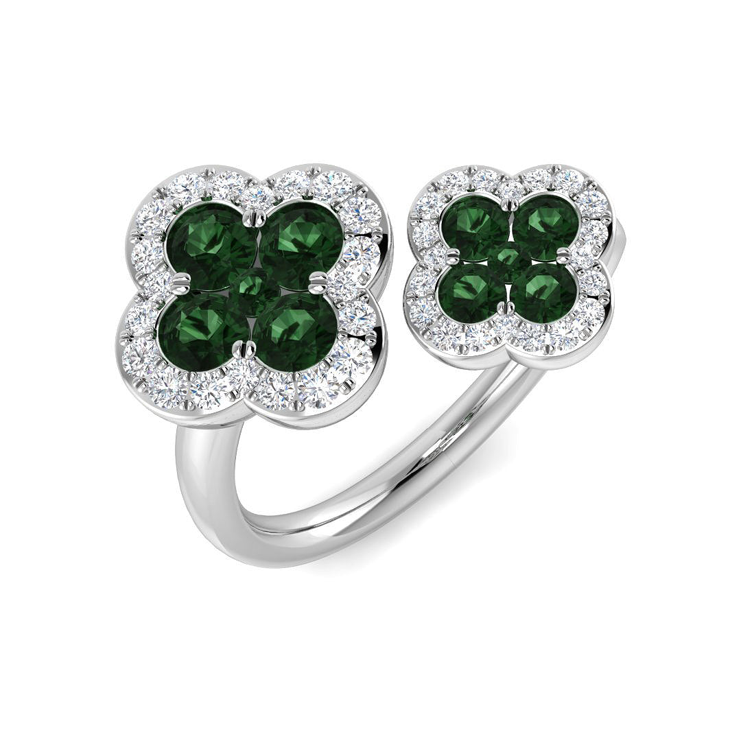 Round Tsavorite Ring