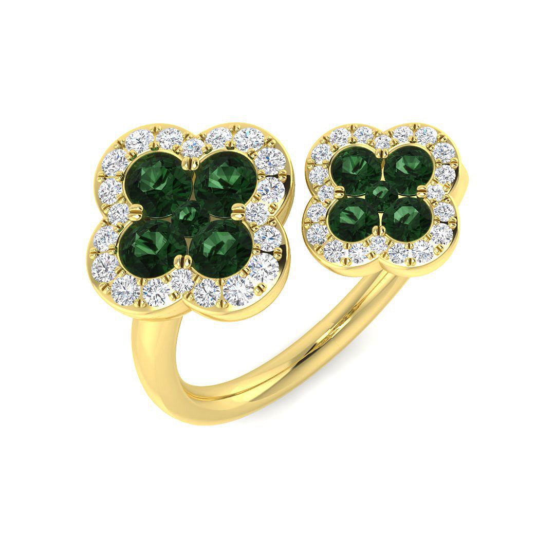 Round Tsavorite Ring
