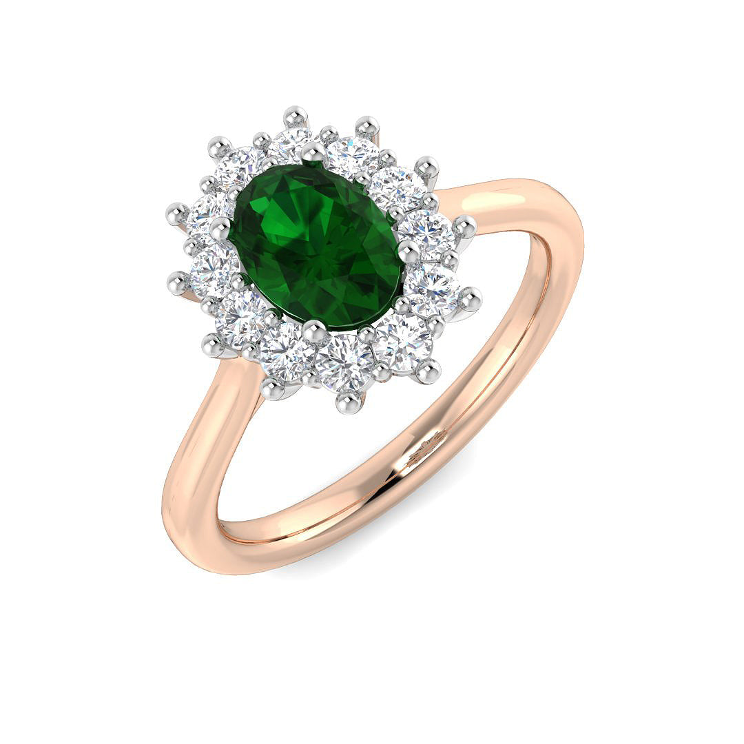 Oval Emerald Ring