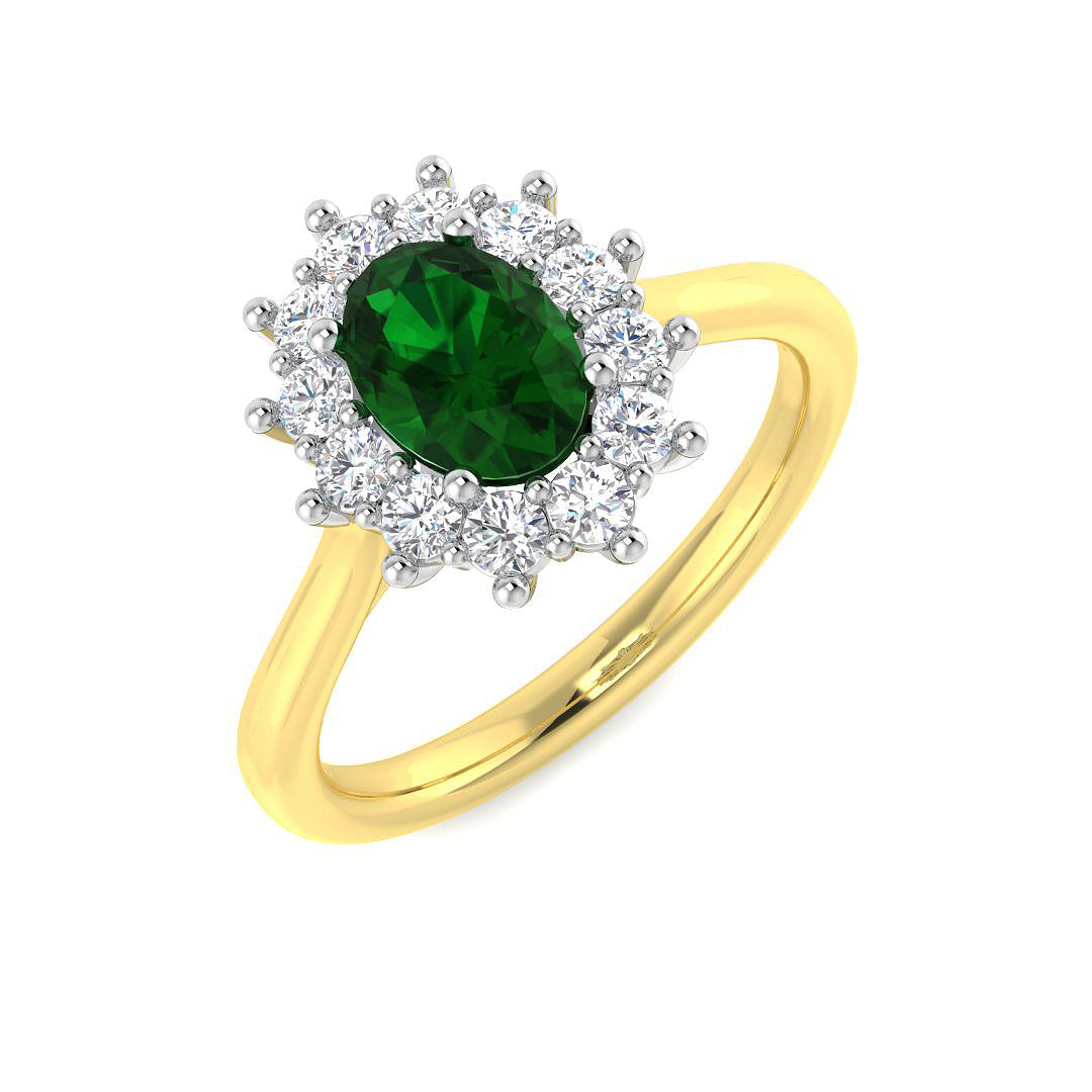 Oval Emerald Ring