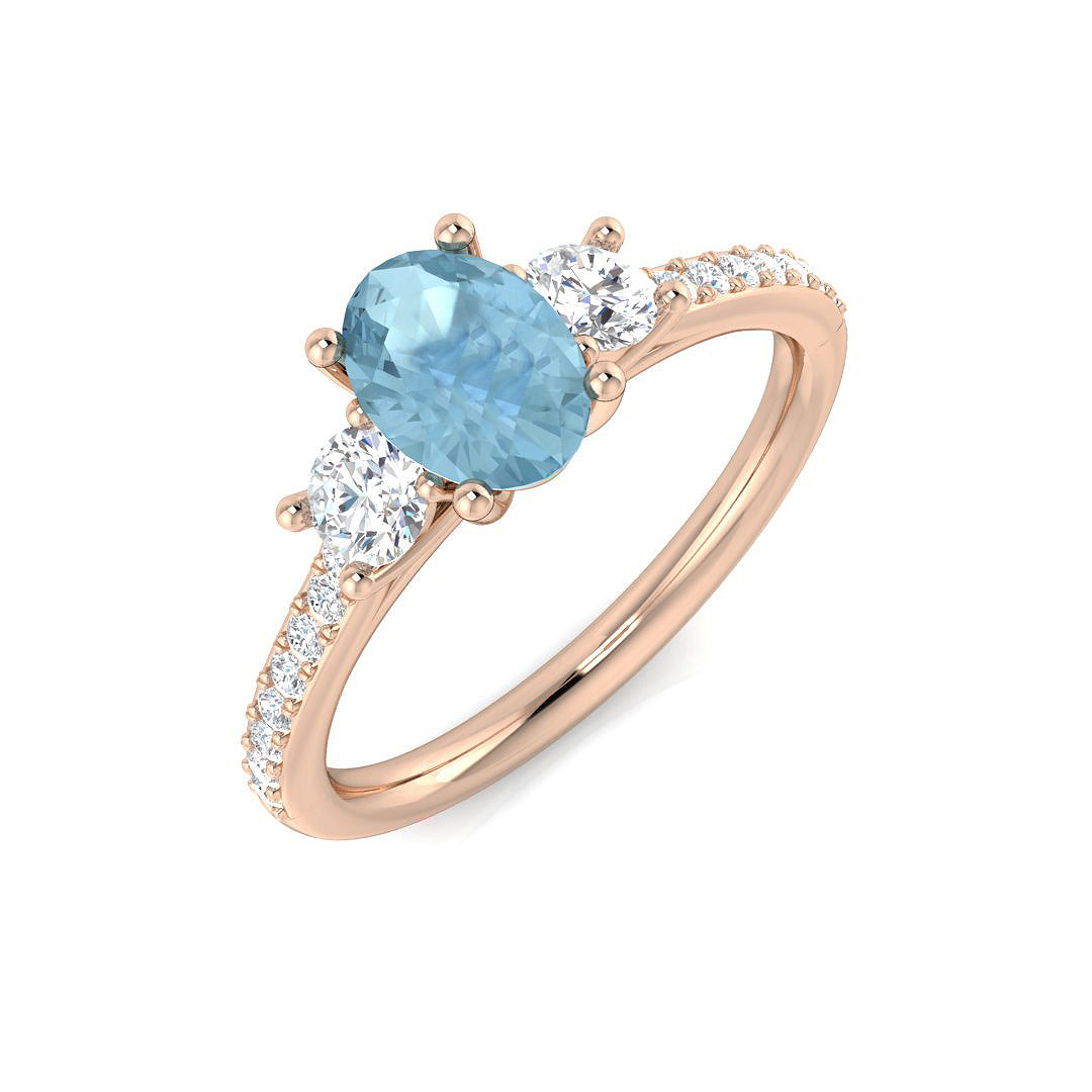 Oval Gemstone Ring