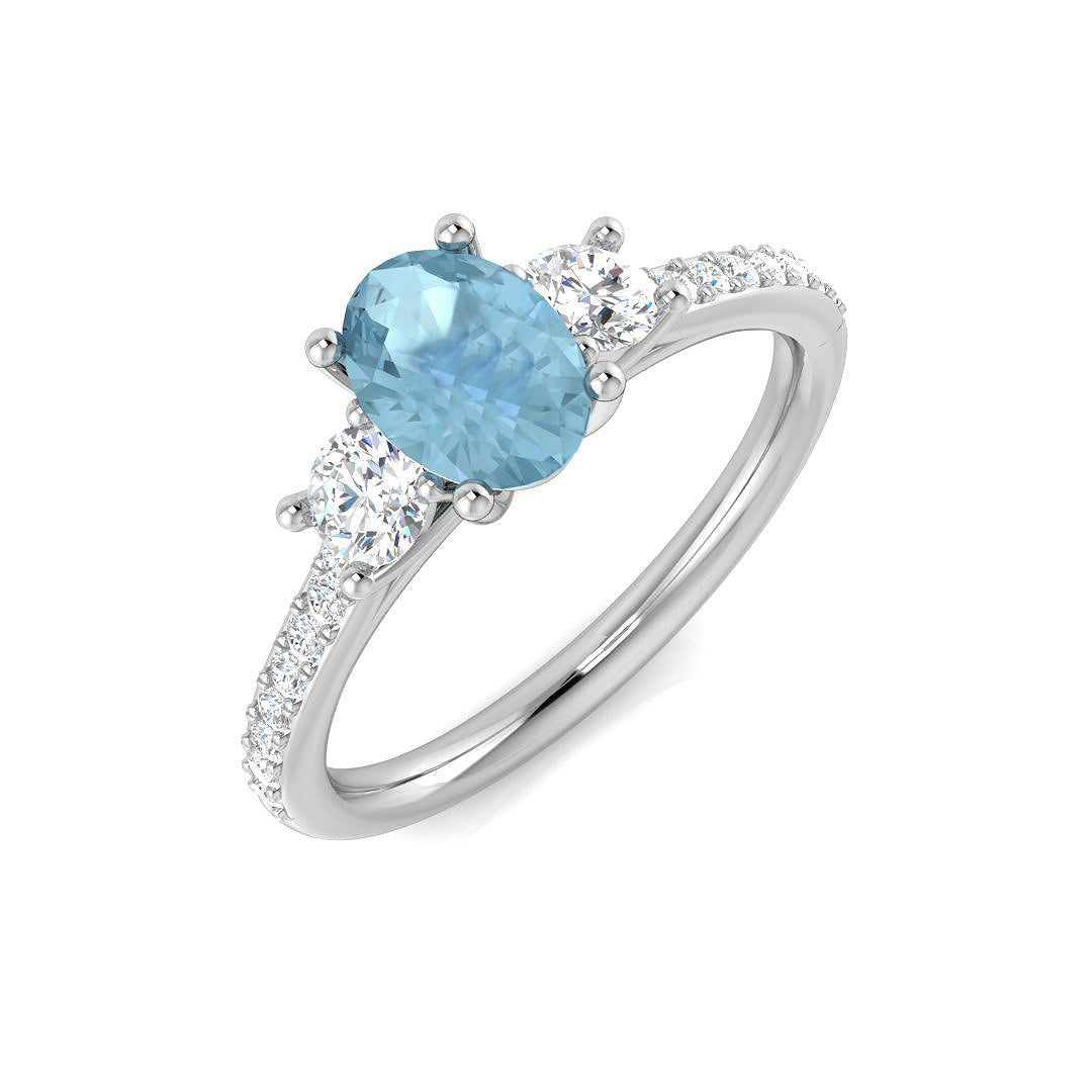 Oval Gemstone Ring