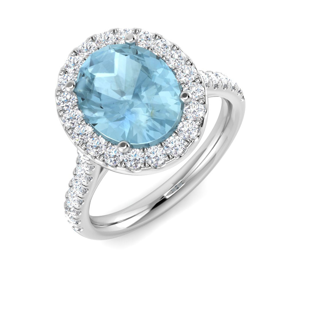 Oval Gemstone Ring