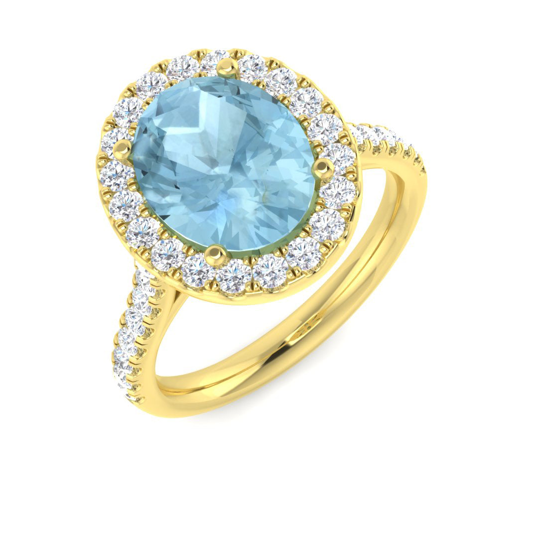Oval Gemstone Ring