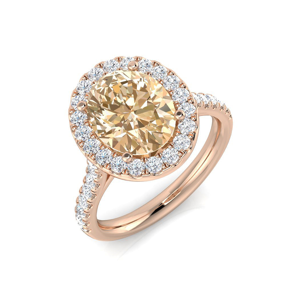 Oval Gemstone Ring