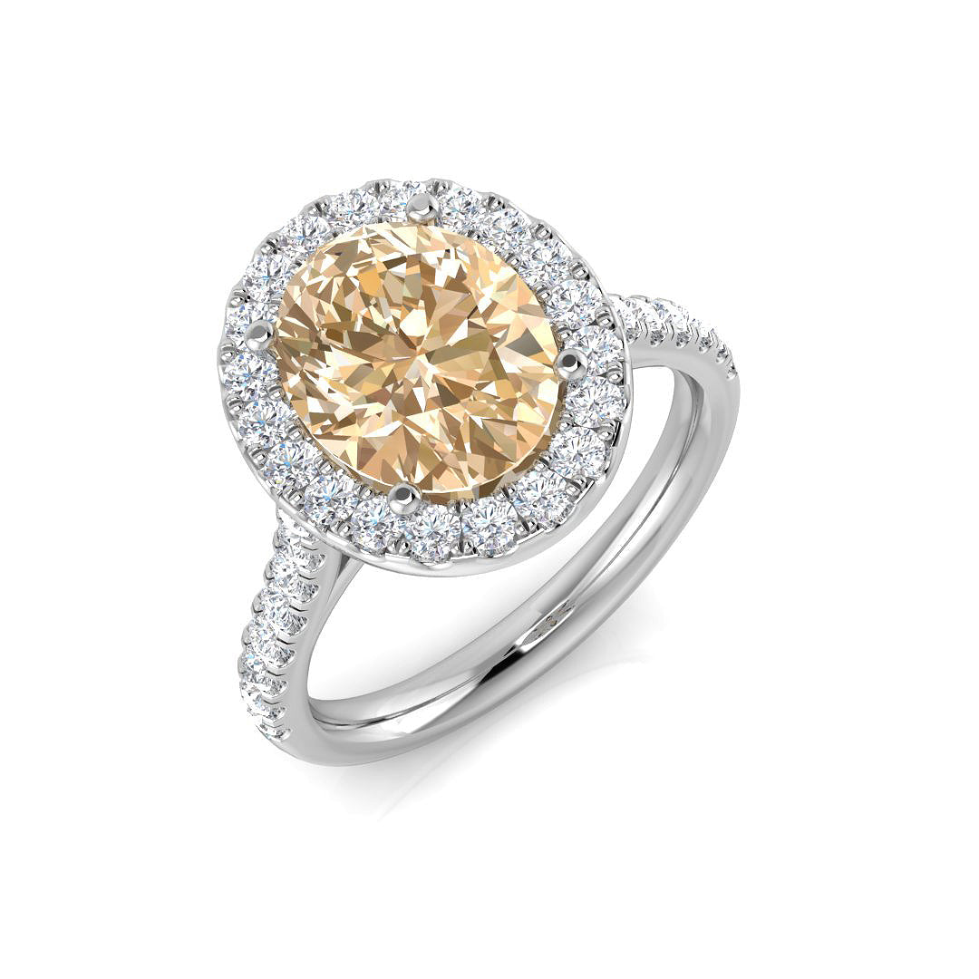 Oval Gemstone Ring