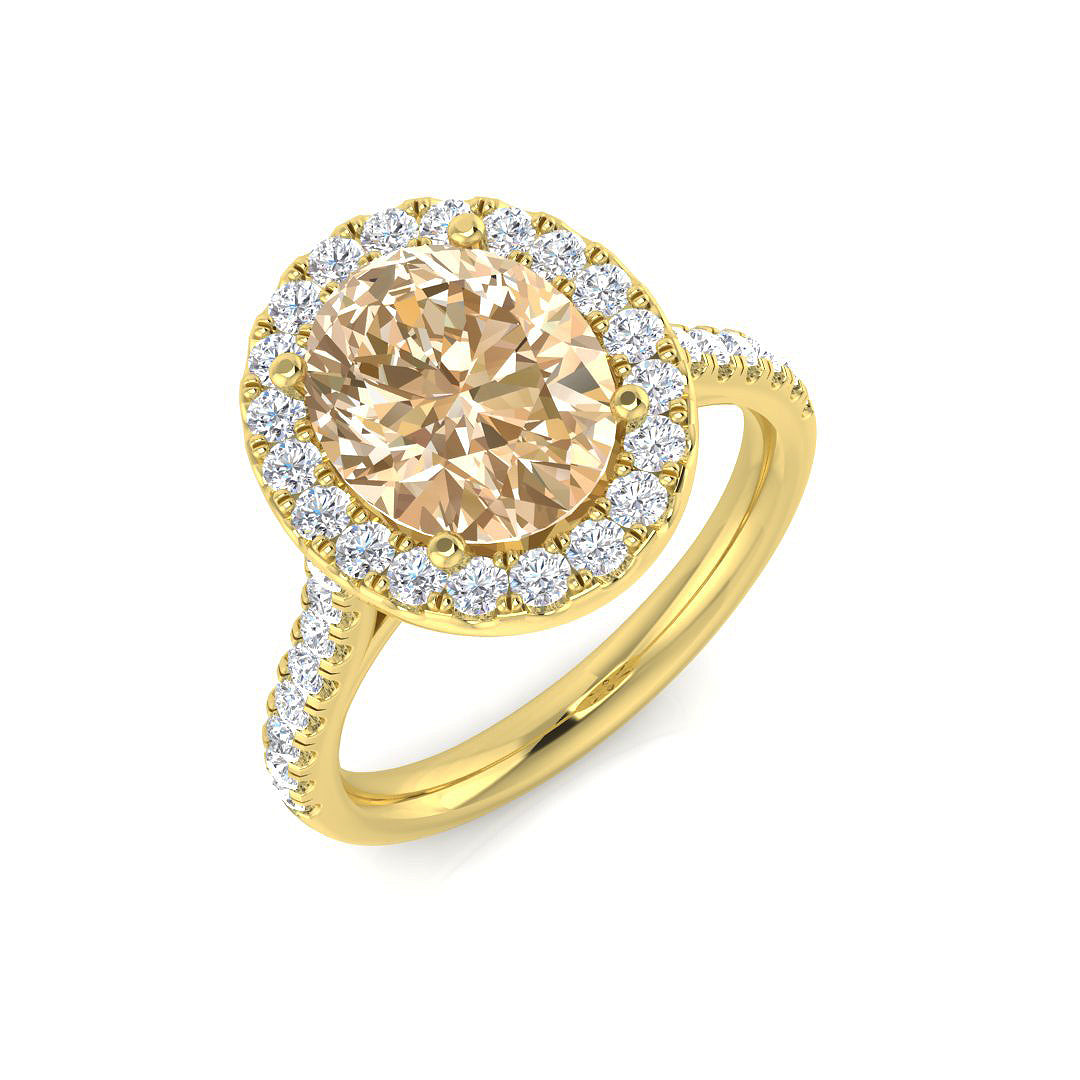 Oval Gemstone Ring