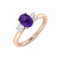 Oval Gemstone Ring
