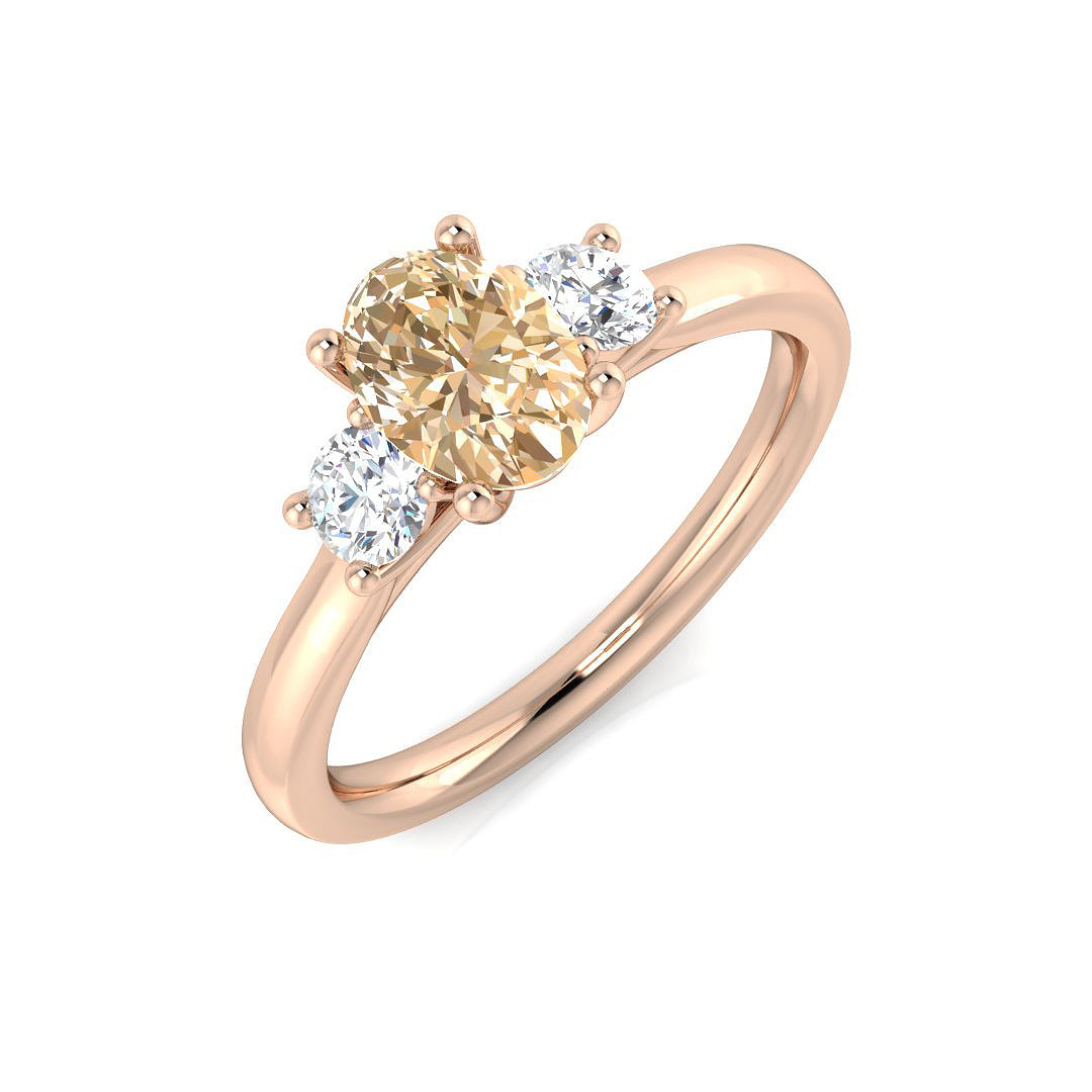 Oval Gemstone Ring
