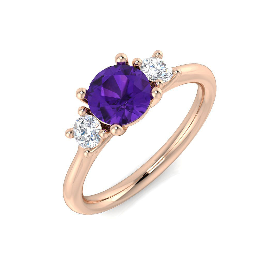 Round Gemstone Ring