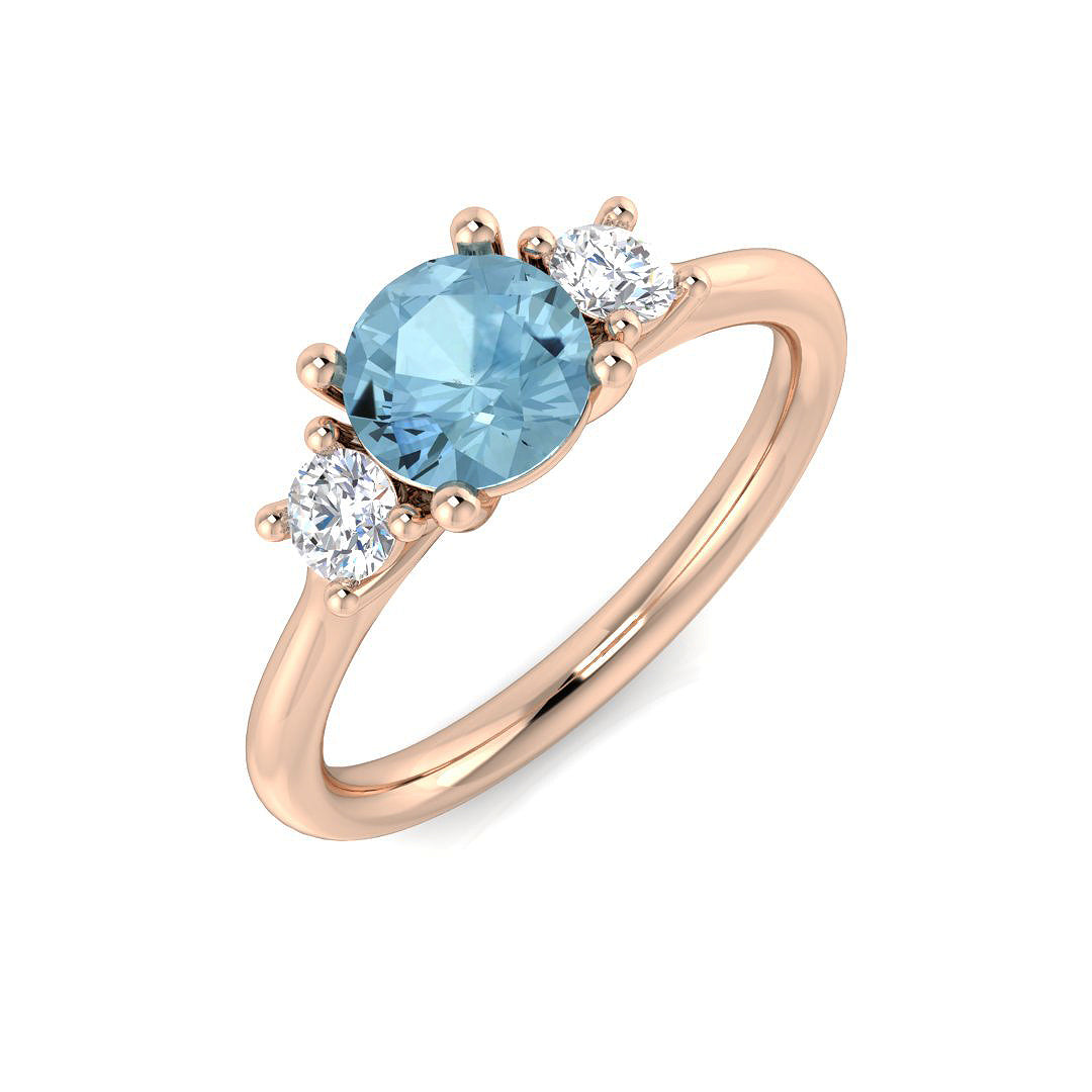 Round Gemstone Ring