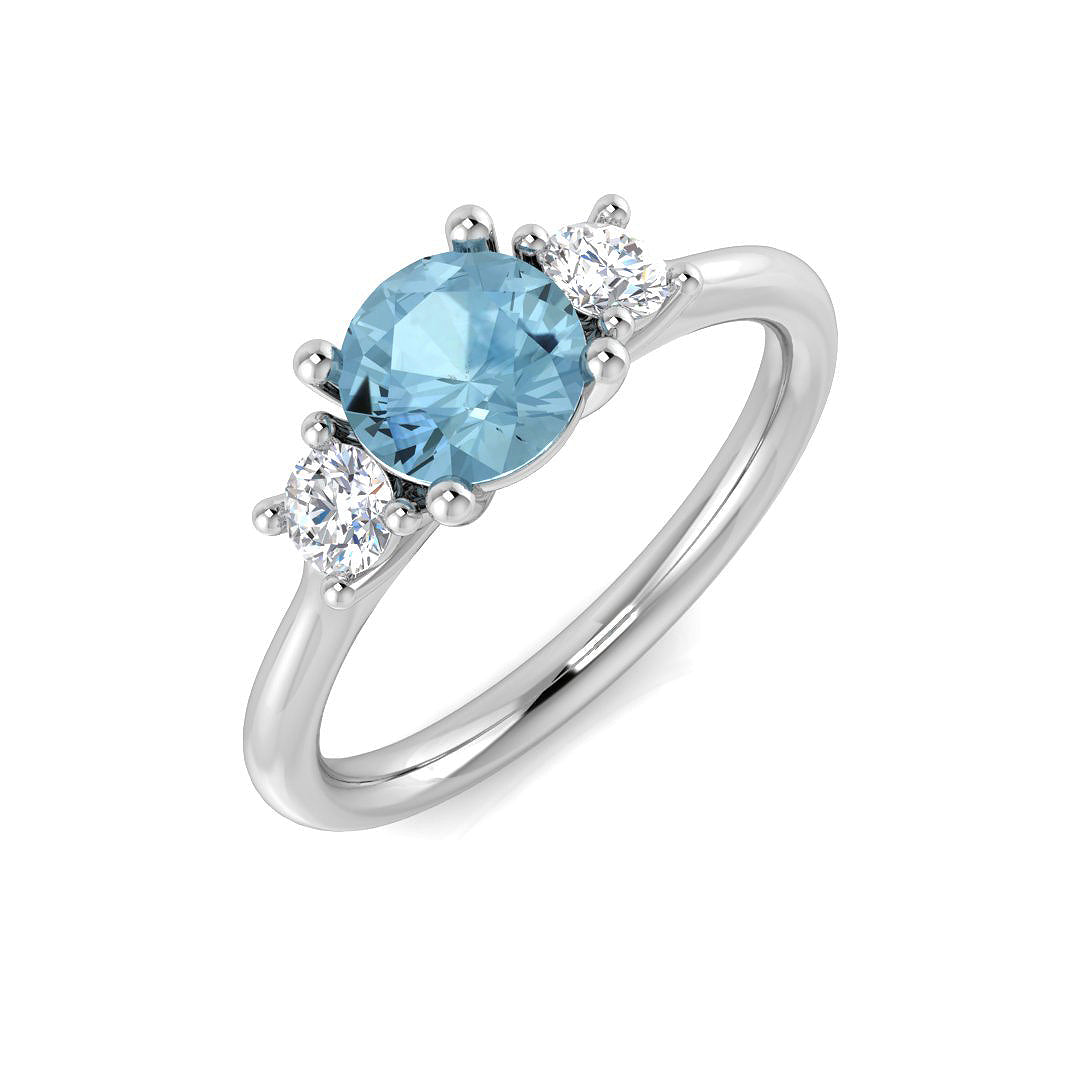 Round Gemstone Ring