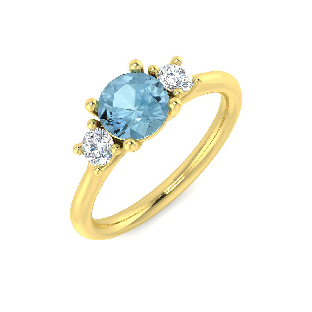 Round Gemstone Ring