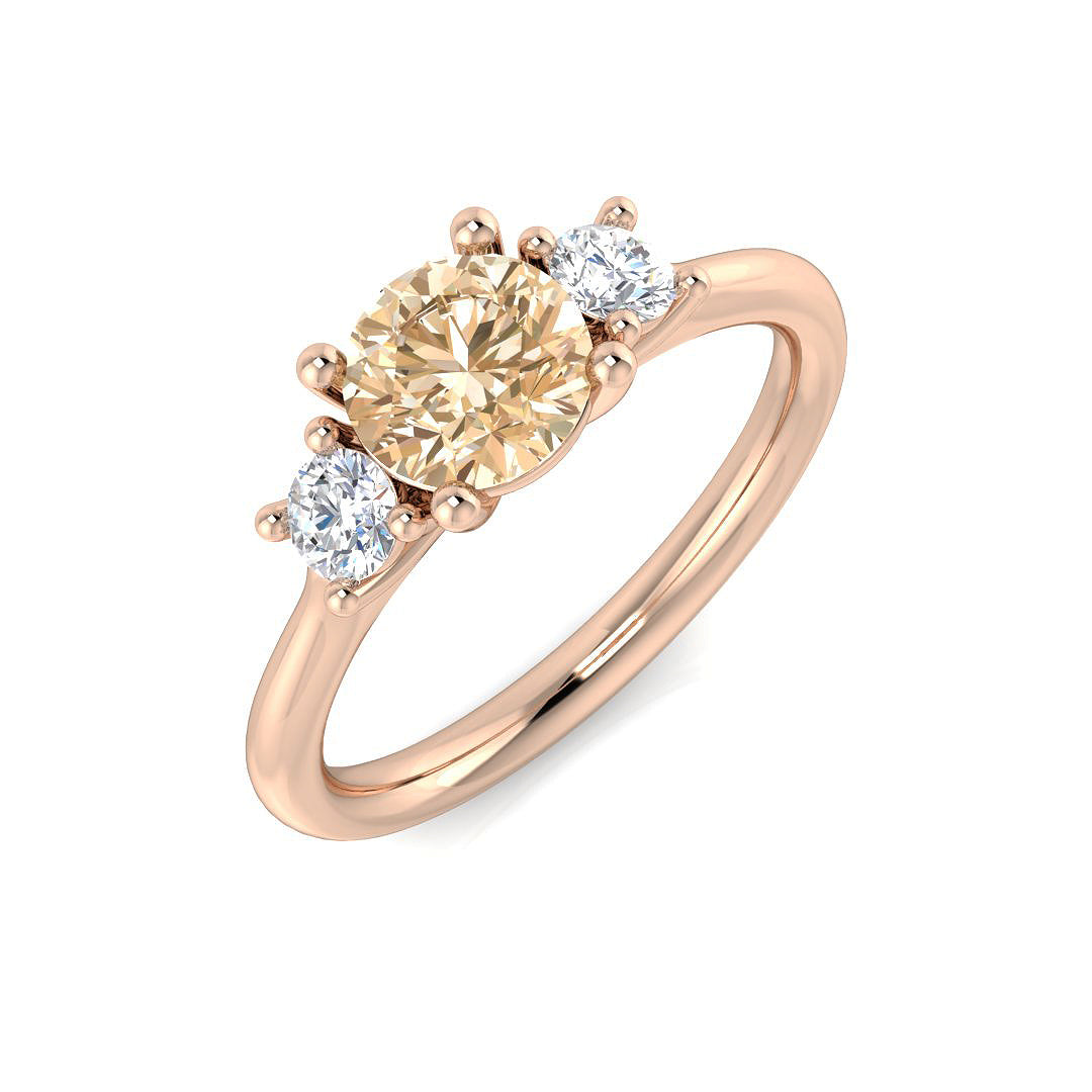 Round Gemstone Ring