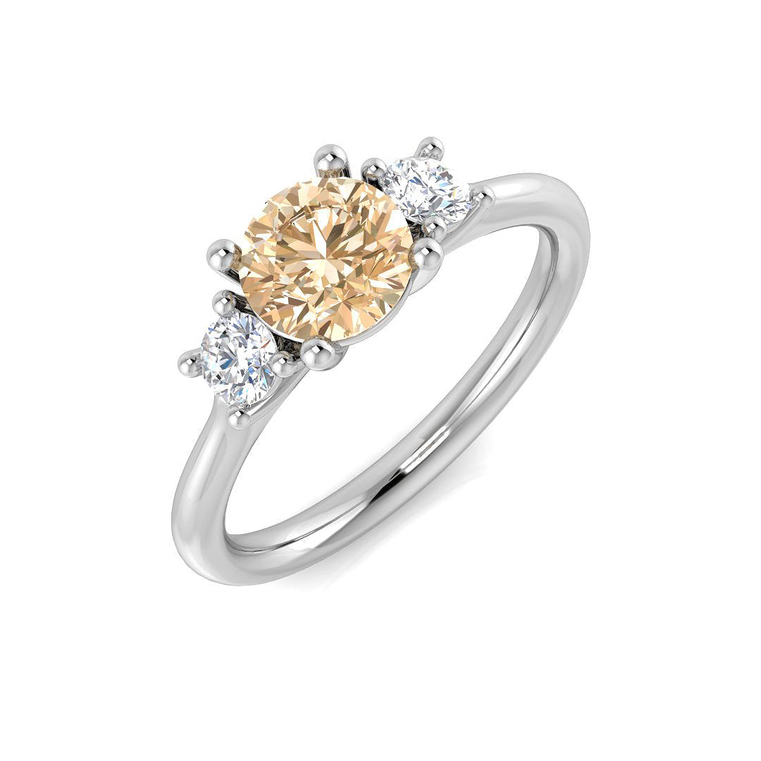 Round Gemstone Ring