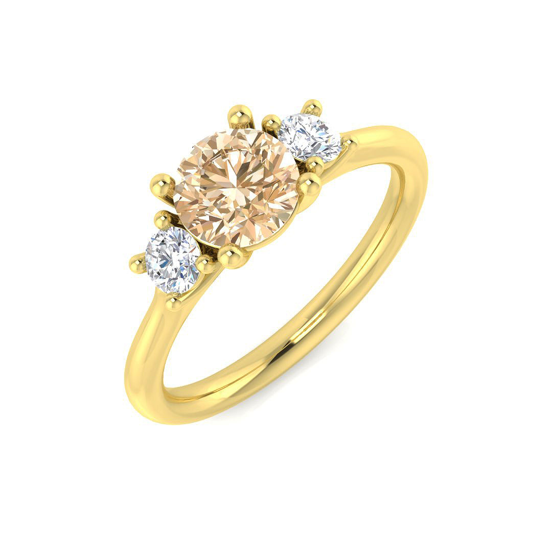 Round Gemstone Ring