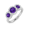 Round Gemstone Ring