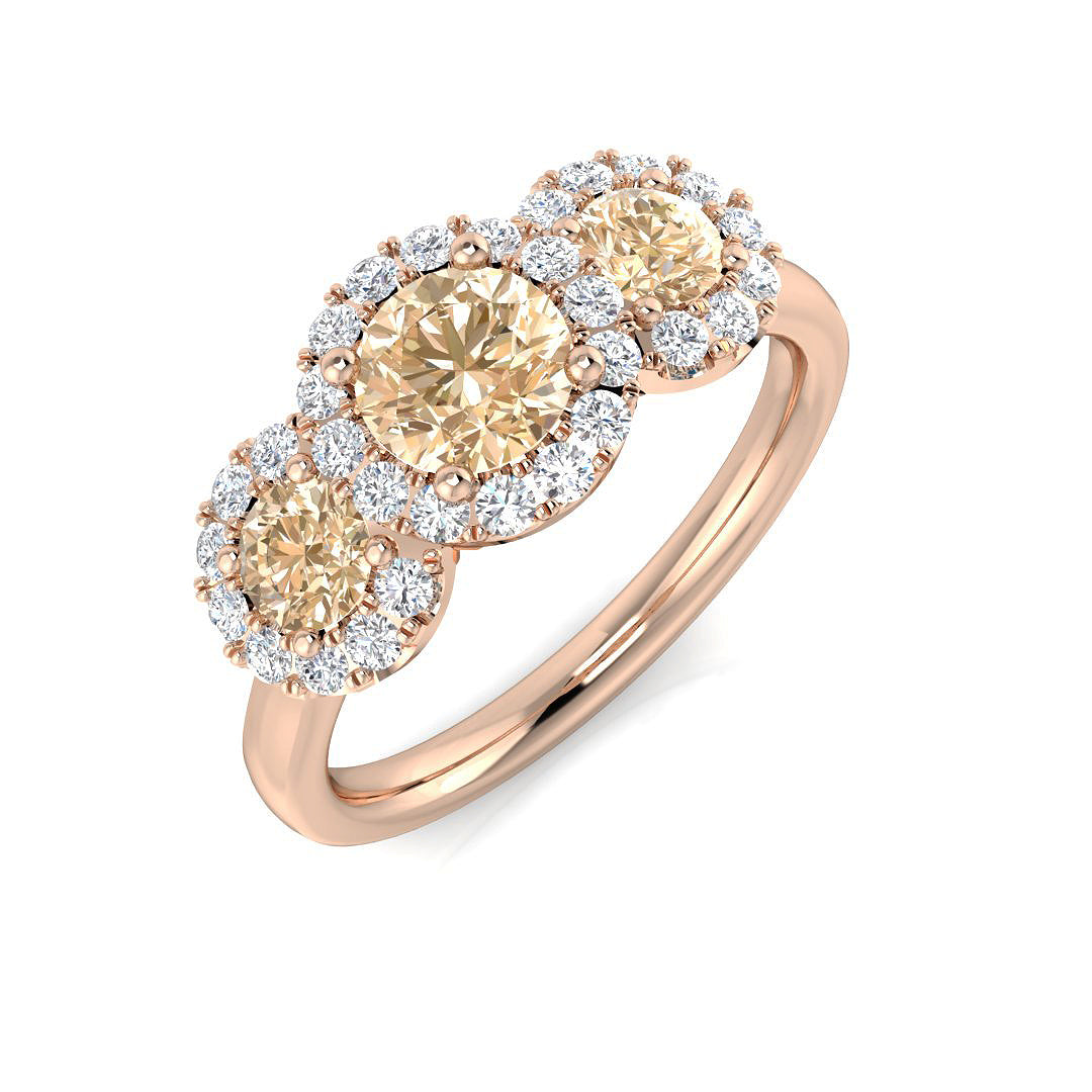 Round Gemstone Ring